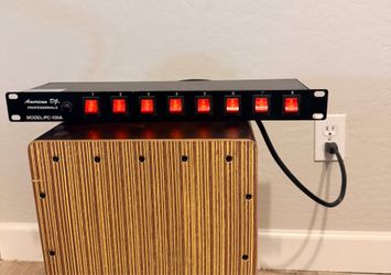American DJ PC-100A AC Power Center - Rack Mount - 8 Outlets