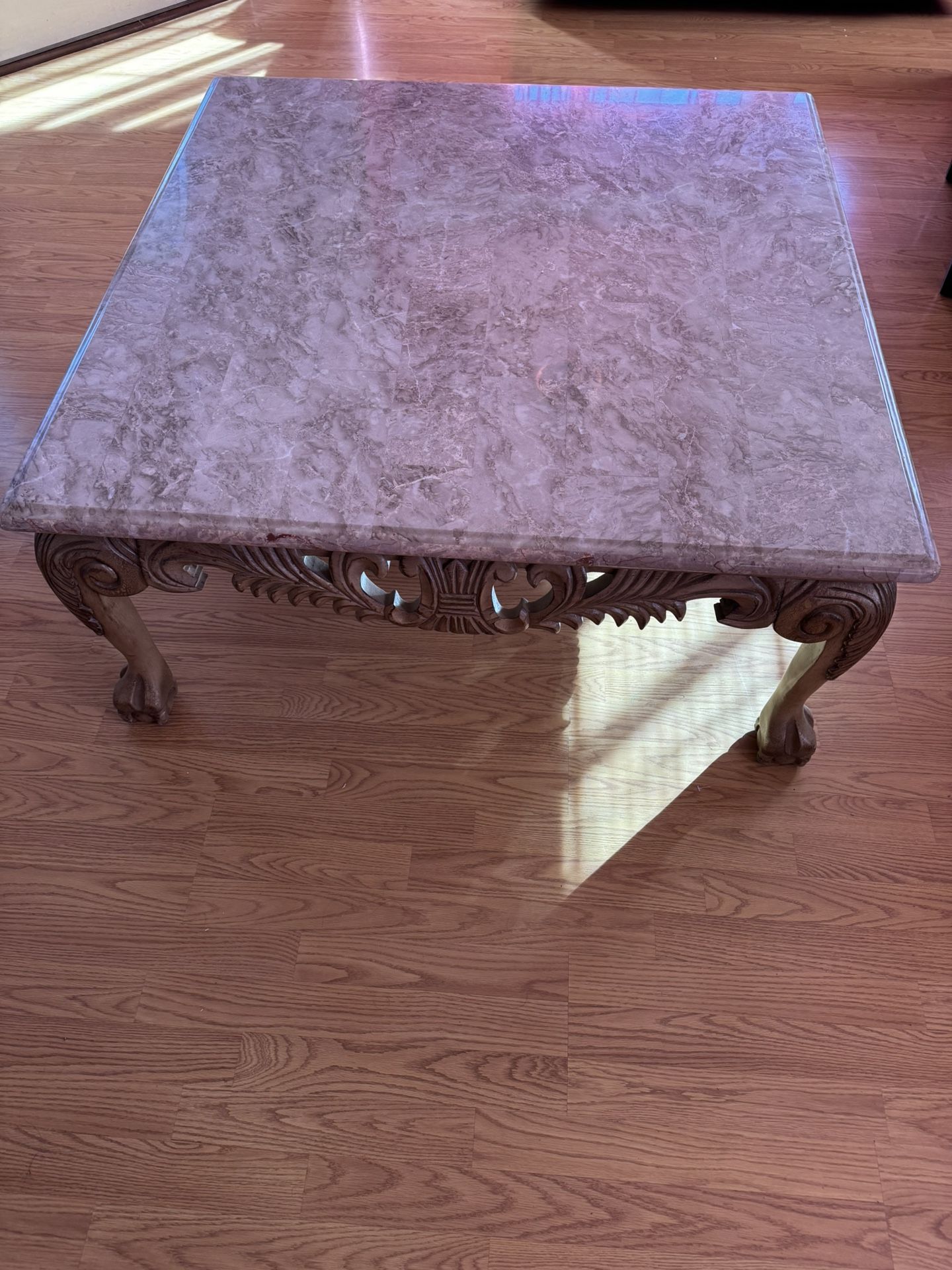 Mesa De Centro De Mármol 41 X 41