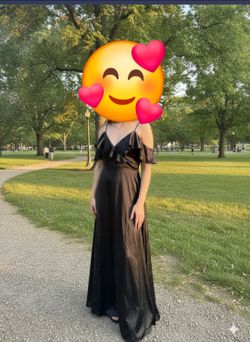 Vestido de gala negro