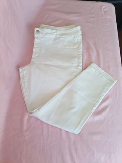 American Eagle Super Stretch Skinny Jeans White Size 20 Short