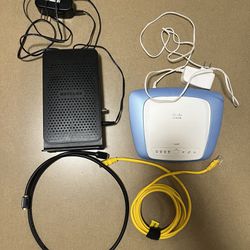 NETGEAR C3000 Modem With Free Router & Cables