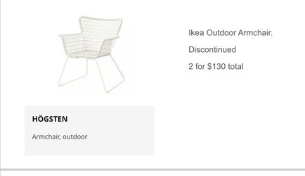 Outdoor chairs