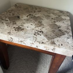 2 Marble End tables 75 Each