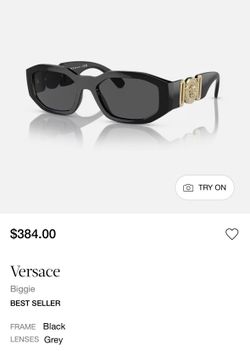 Brand New Versace Biggie Sunglasses