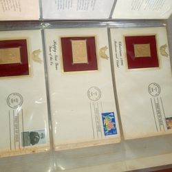 Vintage 22 Karat Gold Stamp Collection
