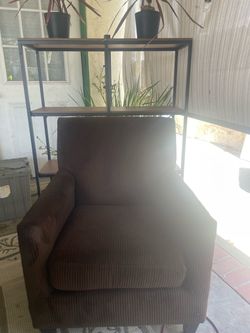 Brown upholstered chair
