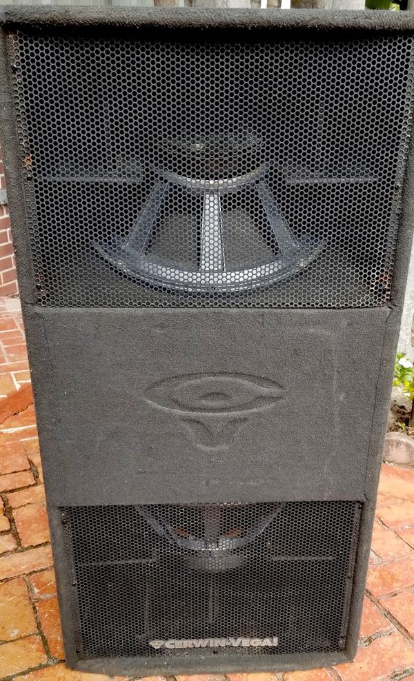 VERY RARE Cerwin Vega Speakers SUB218 Dual 18" Subwoofer 1500W DJ Club