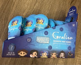 Coraline Huggers CultureFly Mystery Figures Full Display - 12 Sealed - $100