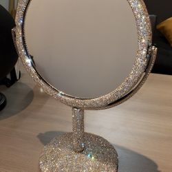 Custom Bling Pedestal 2 Way Mirror 