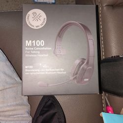 Trucker Bluetooth Headset V5.0 Noise Cancelling Talking Wireless Heatset