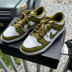 us size 9.5 Nike Dunk Low Pacific Moss DS