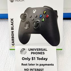 XBOX WIRELESS CONTROLLER NEW IN BOX $1  DOWN TODAY REST IN PAYMENTS.NO CREDIT CHECK 
