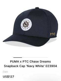 PUMA x PTC Chase Dreams Snapback Cap 'Navy White' 023904