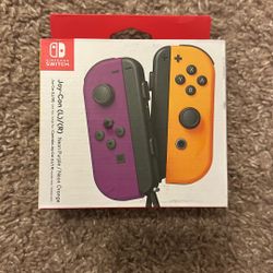 Nintendo Switch Joy Con Neon Purple & Orange