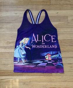 Brand New Alice In Wonderland Razor Back Disney Tank Top