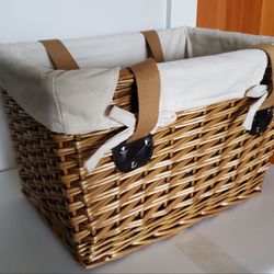 PICNIC TIME Wicker Picnic Basket 