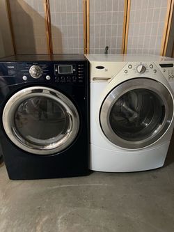 Washer and gas dryer