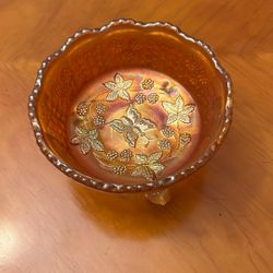 Vintage Carnival Glass Bowl