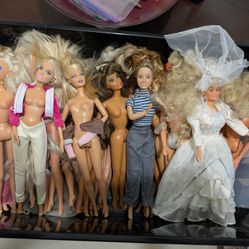 Box Of Vintage Barbies
