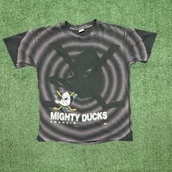 Salem Sportswear Anaheim Ducks shadow size large single stitch 