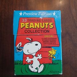 1965 Preview Edition 33 Trading Cards Peanuts Collection Little Box