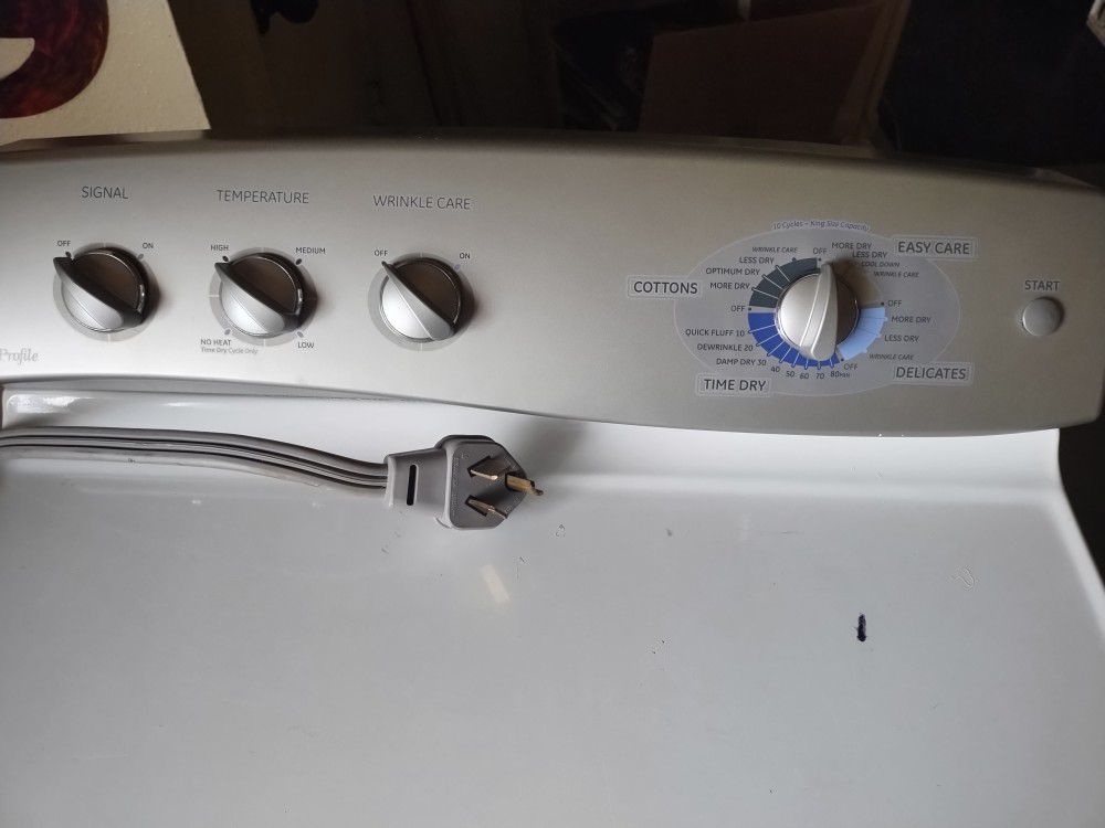 White GE Profile Dryer