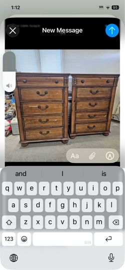 2  chest of drawers