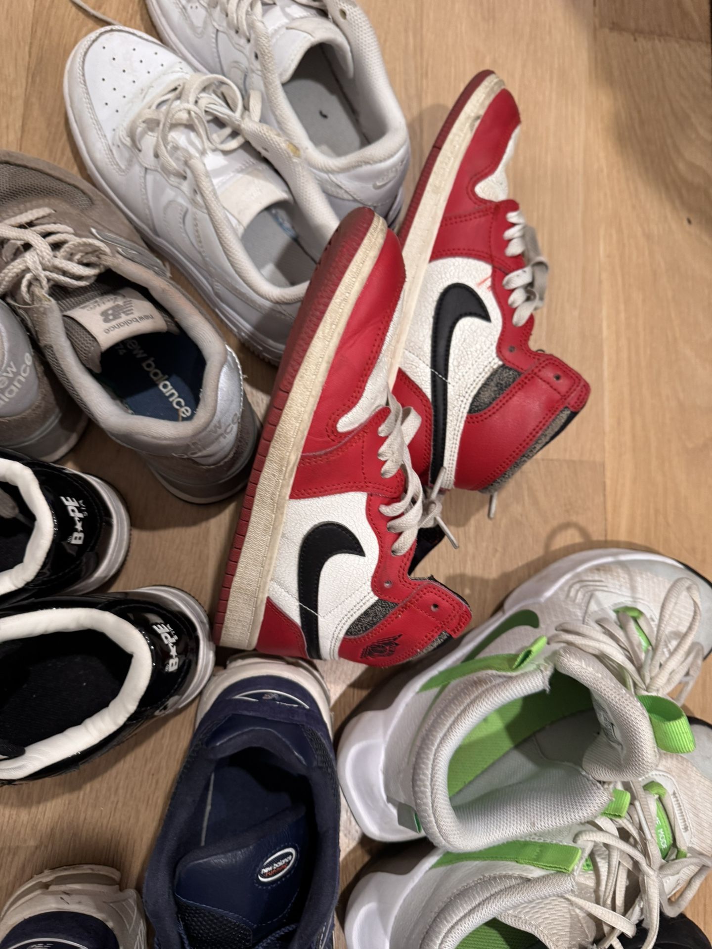 Size 3 kids sneakers jordan nike asics new balance bape