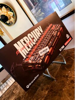 GravaStar Mercury K1 Pro Wireless Mechanical Gaming Keyboard, 75% Layout RGB Custom Keyboard, Aluminum Alloy Matte Black Frame with Phoenix-Inspired K