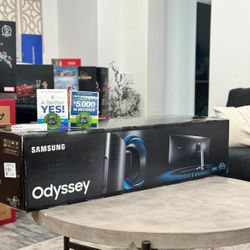 6564042 Samsung 49” odyssey 1000R curved dual QHd 240hz 1MS monitor 