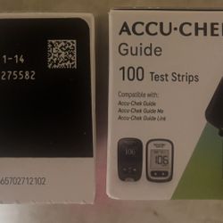 Accu-check Blood Sugar Test Strips