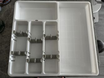 OXO Good Grips Expandable Utensil Organizer, 14 inches, White