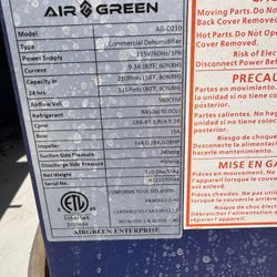 Air green Dehumidifier 210 Point