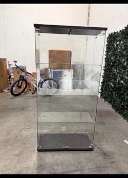New Assembled Curio Glass Display Cabinet