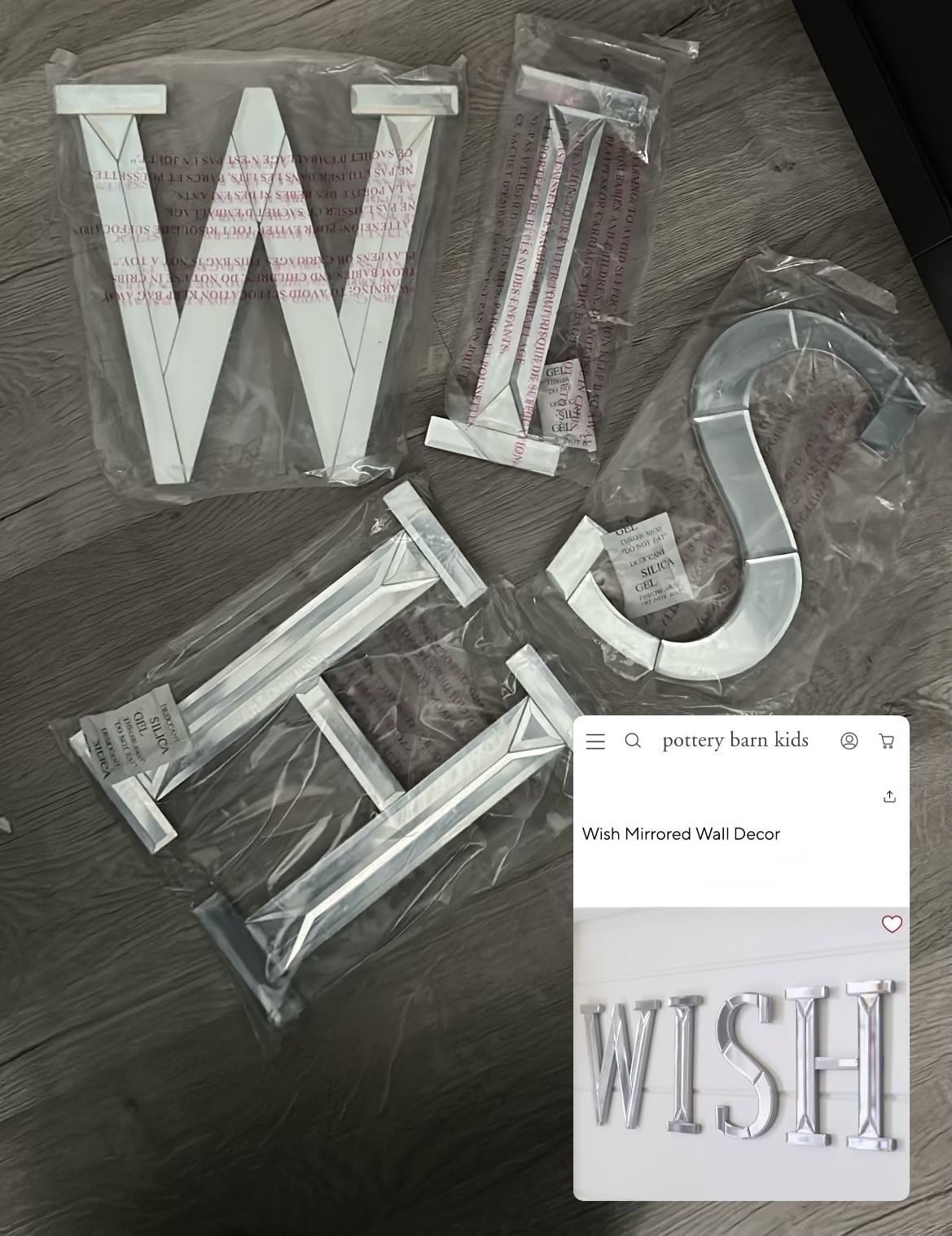 Wish Mirrored Wall Decor Pottery Barns