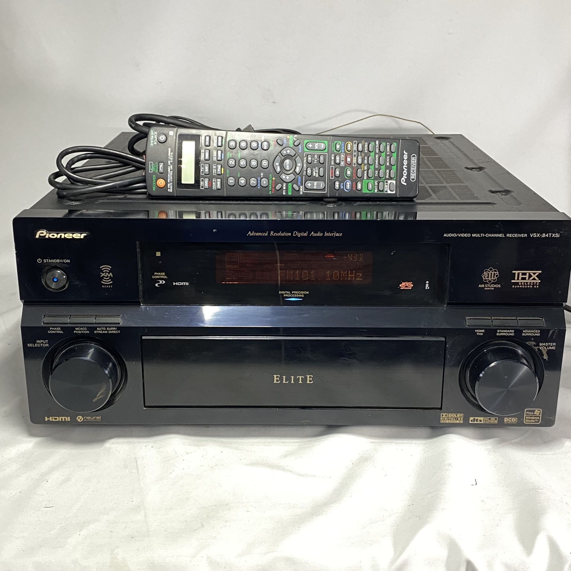 Pioneer Elite VSX-84TXSi Receiver Audio Video Multi Channel Remote Tested