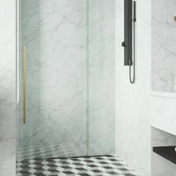 VIGO VG6021MGCL7276 Elan E-class 72 x 76 inch Frameless Sliding Shower Door