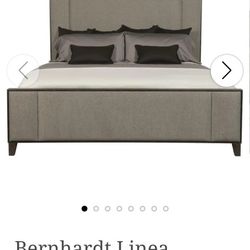 Bernhardt Linea King Upholstered Panel Bed