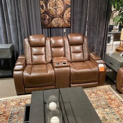 The Man-Den Power Reclining Loveseat 