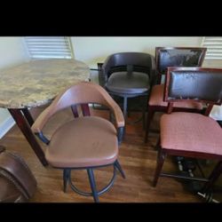 Marble Round Dining Table With Chairs