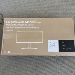 Brand New/Unopened - LG UltraWide Monitor Curved 34”