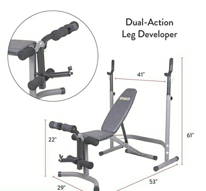 Adjustable Olympic weights bench