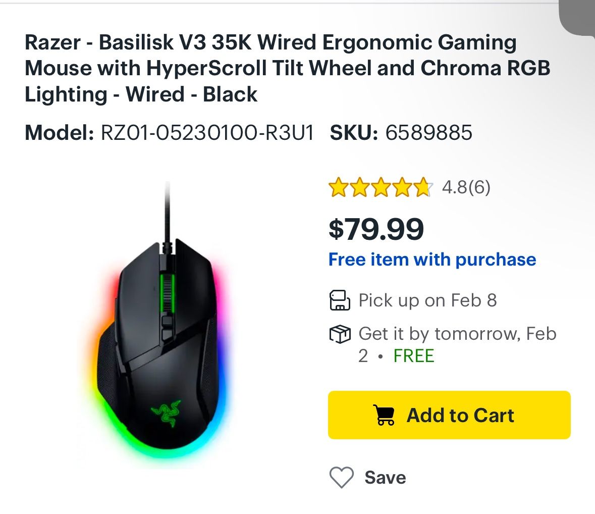 Razor Basilisk V3