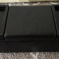 Ottoman with Trays And Storage