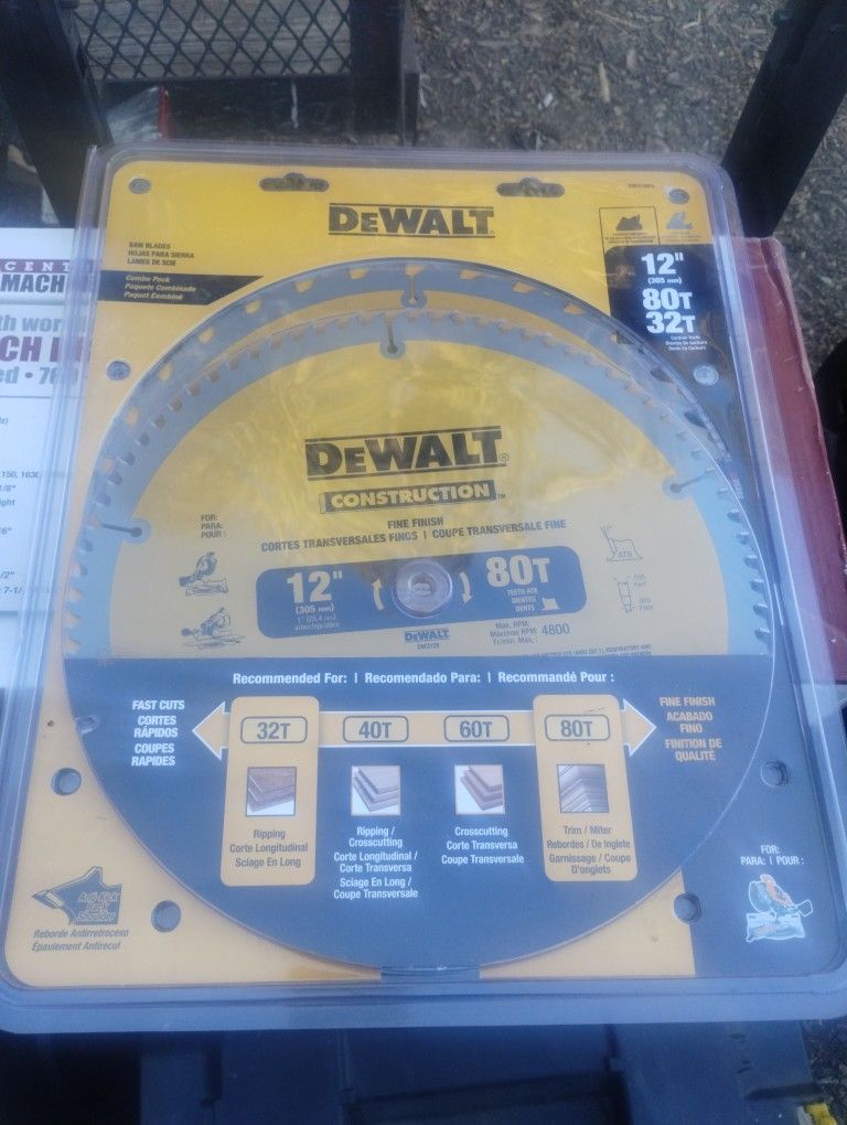 12" Saw Blades 2 Pack