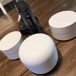 Google WiFi Router & Mesh W/motorola Modem 