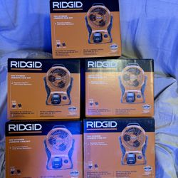 NEW RIDGID 18V Hybrid Cordless Jobsite Fan Kit w/ 4.0 Ah Battery and Charger