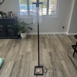 Matt black floor lamp Like New 