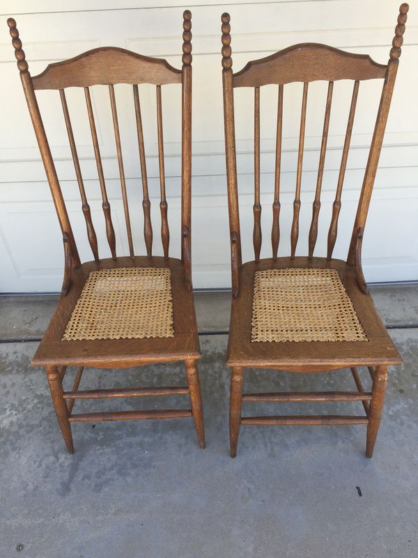 2 Antique Cane Seat Chairs For Sale In Solana Beach Ca Offerup