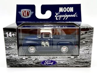 M2 1:64 Scale Diecast Model Pickup Truck - 1956 Ford F-100 Truck (MOONEYES)
